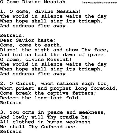 messianic music lyrics